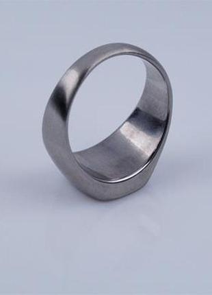 Перстень мужской с черной эмалью, арт. 032945 фото