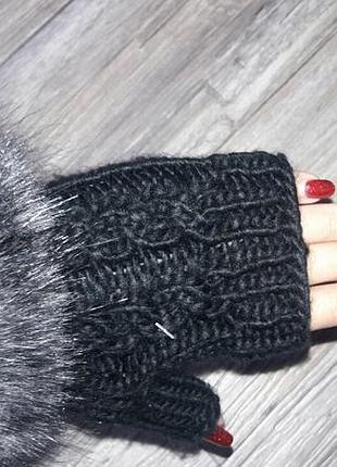 Варежки митенки one size 3