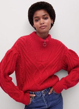 В’язаний светр mango з замком