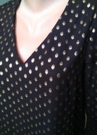Ошатна блуза з u-подібним вирізом/ блузка з воланами крильцями2 фото
