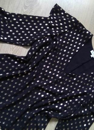 Ошатна блуза warehouse з u-подібним вирізом/ блузка з воланами крильцями7 фото