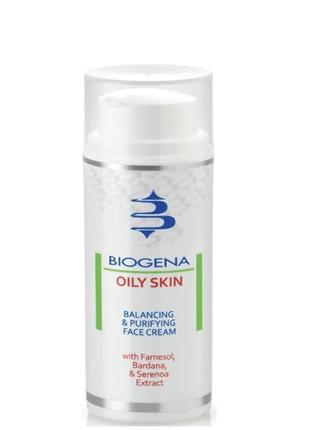 Biogena oily skin balancing & purifying face cream 50ml крем для жирной кожи