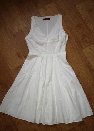 Белое летнее платье max mara