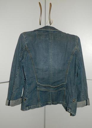 Р. 42-44 качественная женская джинсовая куртка пиджак denim4 фото