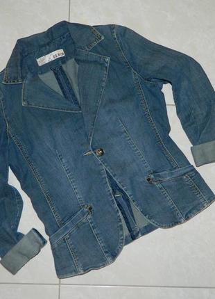 Р. 42-44 качественная женская джинсовая куртка пиджак denim6 фото