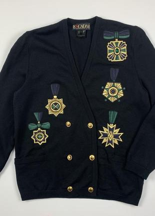 Escada vintage двобортний кардиган вінтаж