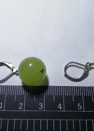 Серьги с натуральным камнем. 4