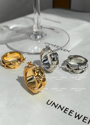 Серьги в стиле celine 7