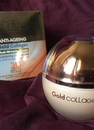 Eva skin clinic gold collagen anti-wrinkle cream 24k антивіковий крем з колагеном і золотомева голд