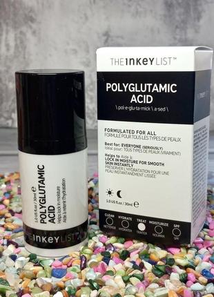 💦оригінал потужна зволожуюча сироватка the inkey list polyglutamic acid hydrating serum