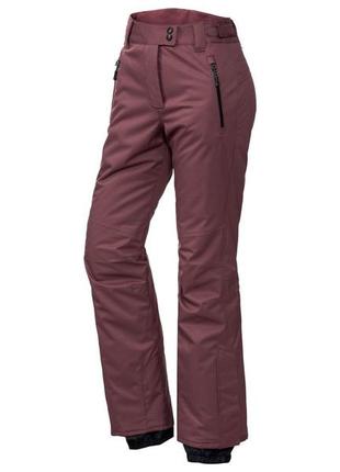 Горнолыжные брюки для женщины crivit 320845 бордовый1 фото