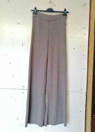 Тёплый вязаный костюм шерсть альпака производитель украина брюки-палаццо длинные широкие кофта оверс2 фото