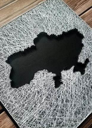 Карта україни, чорно-біла картина україна, string art україна, мапа держави8 фото