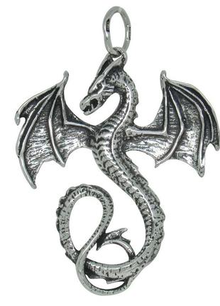 Срібний підвіс гра престолів "дракон"