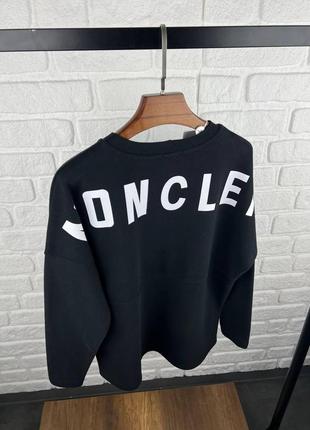 Свитер свитшот черный тёплый зима осень