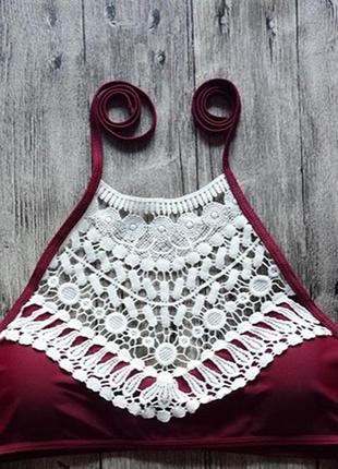 Топ від купальника купальний топік жіночий роздільний купальник