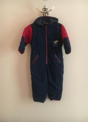 Теплий дитячий зимовий комбінезон штани костюм  кури