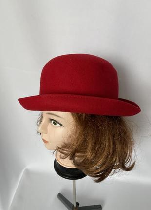 Красная шляпка шерсть винтаж4 фото