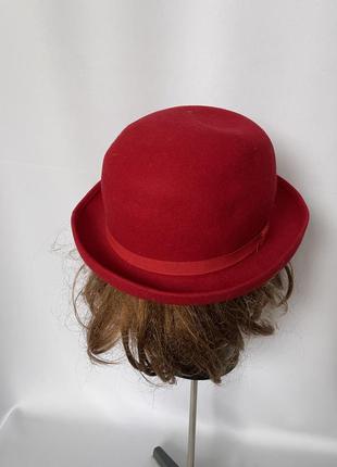 Красная шляпка шерсть винтаж8 фото