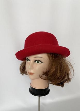Красная шляпка шерсть винтаж10 фото
