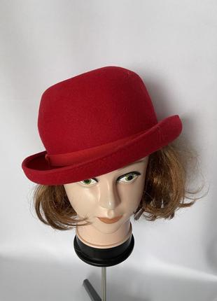 Красная шляпка шерсть винтаж9 фото