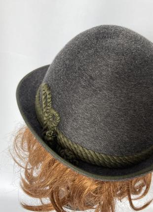 Ottman reich серая баварская шляпа с зелёным шнурком шесть4 фото