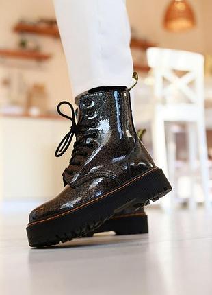 Жіночі черевики dr. martens jadon galaxy fur зима / smb