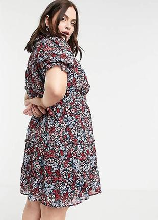 Стильна шифонова міні сукня  великого розміру батал2 фото