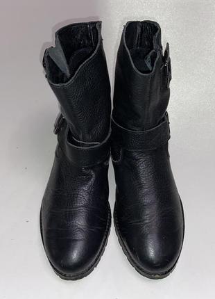 Шкіряні утеплені демі черевики miss selfridge, asos, р-р 38, уст 24,5-25 см4 фото