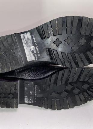 Шкіряні утеплені демі черевики miss selfridge, asos, р-р 38, уст 24,5-25 см6 фото