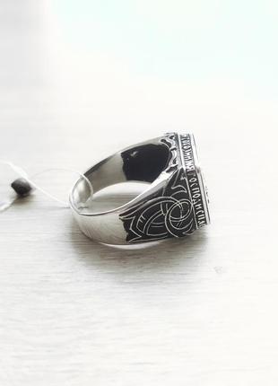 Серебряное мужское кольцо печатка георгий победоносец 21 р, 12.63 грамм4 фото