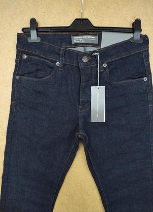 Брендовые узкие стрейтчевые джинсы french connection men slim w 30/ l 30