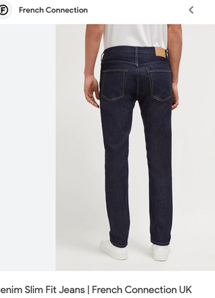 Брендовые узкие стрейтчевые джинсы french connection men slim w 30/ l 30