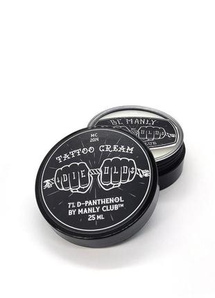 Крем для догладу за татуюваннями manly club tattoo cream 25 мл