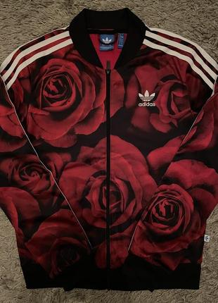 Adidas red hotsell rose jacket
