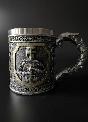 Кружка с рыцарем 3d 400мл. knight cup