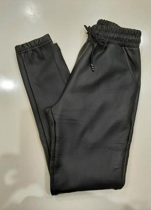 44-56 штани теплі на хутрі кожані кожзам брюки утепленные