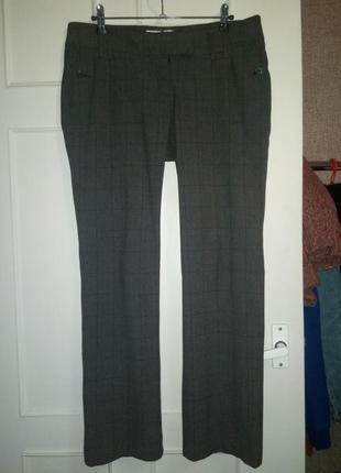 Классические серые брюки штаны в клетку вискоза stockh lm, m-l размер2 фото