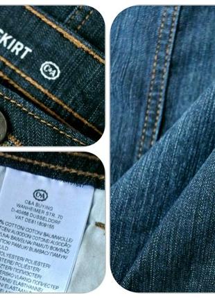 Облегающая джинсовая юбка "c&a" темно-синего цвета.размер eur 38(наш 44).3 фото