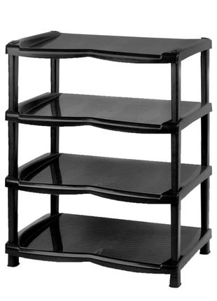 Взуттєва поличка, взуття, етажерка, тумбочка на 4 яруси для взуття