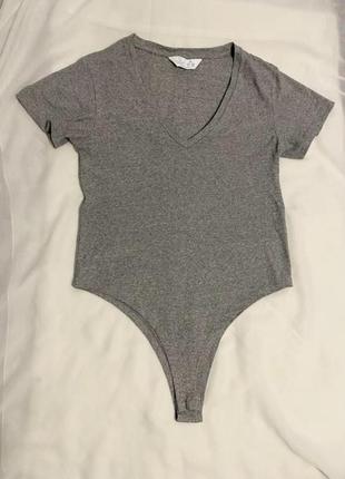 Primark базовий сірий боді як новий