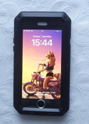 Чохол iphone 8/ 7/ se броньований чорний захист 360 7