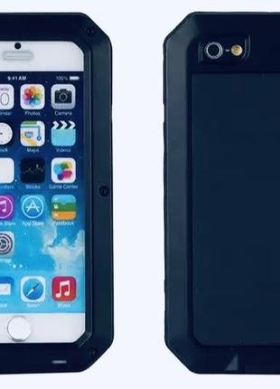 Чохол iphone 8/ 7/ se броньований чорний захист 360 3