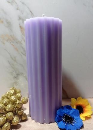 Свічки, ароматичні декоративні свічки, рифлена свічка2 фото