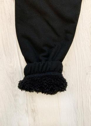 Чорні зимові джогери з утепленням2 фото