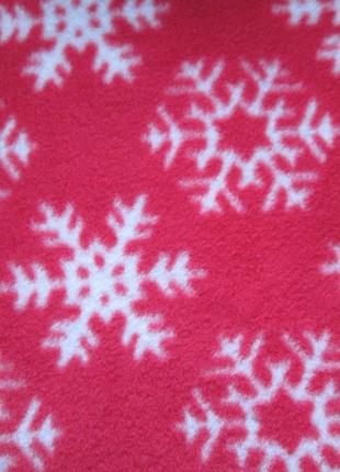 Суперовые теплые флисовые домашние штаны батал принт снежинки george ⛄❄️⛄7 фото