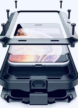 Чохол iphone 8/ 7/ se броньований чорний захист 360 2