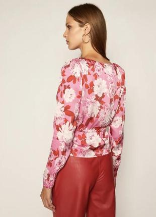 Guess блузка elizabeth рожевий regular fit оригінал3 фото