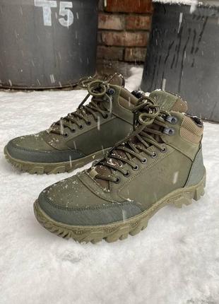 Зимові чоботи чоловічі (олива)