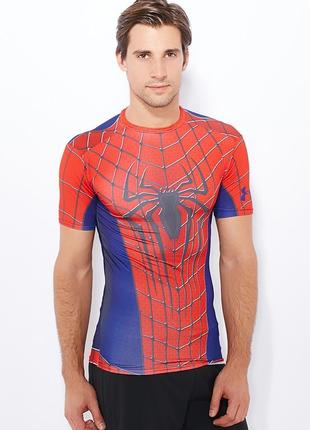 Компресійна футболкаunder armour marvel spider man